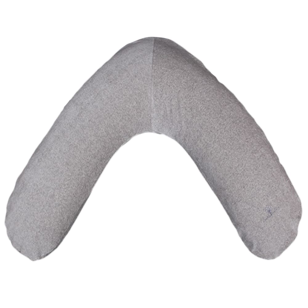 Eveil et Nature Stillkissen 160 cm Bio-Baumwolle mit abnehmbarem Bezug GRAU Öko-Tex Zertifikat BAUMWOLLE Baby