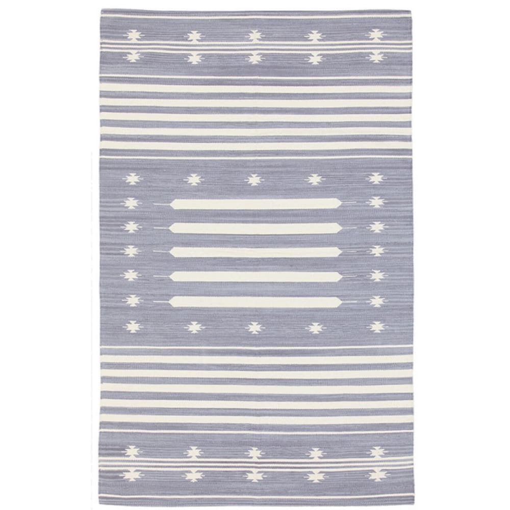Tapis de salon en coton gris 140x200 cm