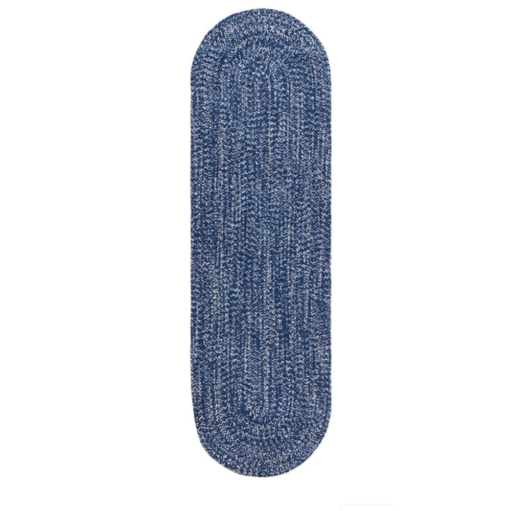 Tapis en jute bleu 120x120 cm