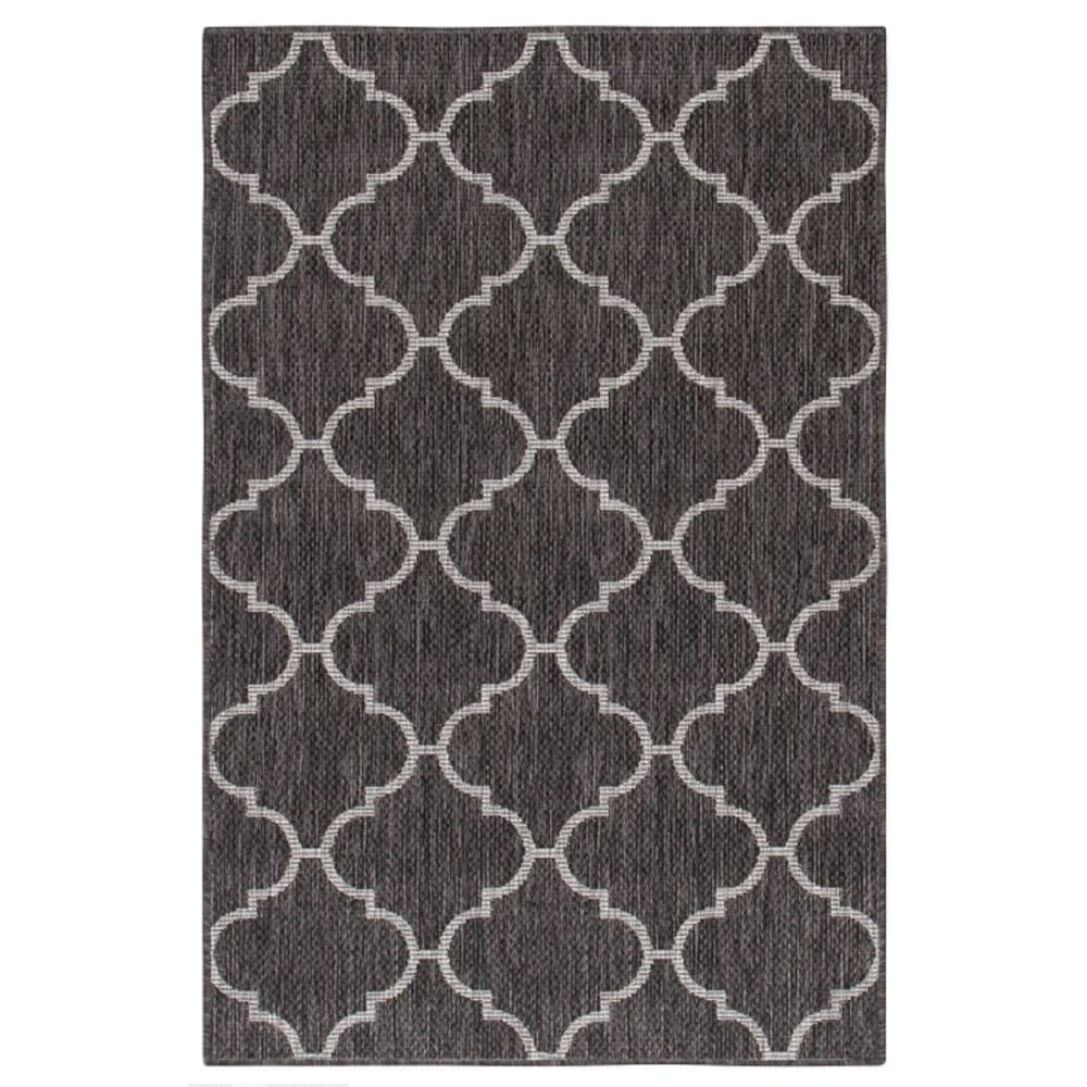 Tapis intérieur extérieur noir 120x170 cm