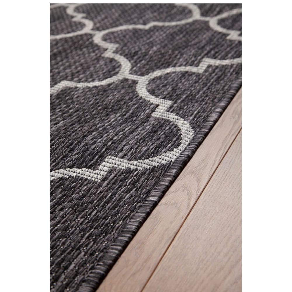 Tapis intérieur extérieur noir 120x170 cm — vue 3