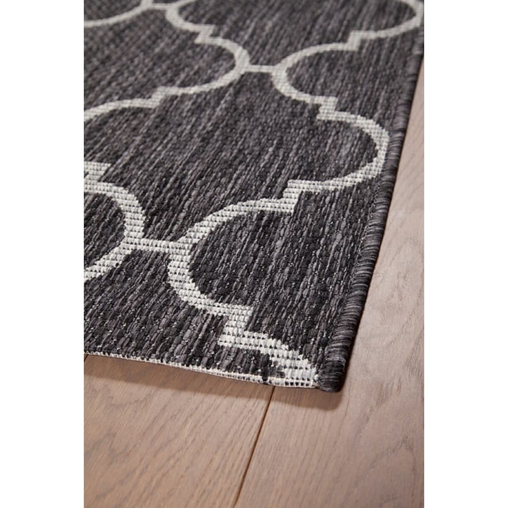 Tapis intérieur extérieur noir 120x170 cm — vue 4