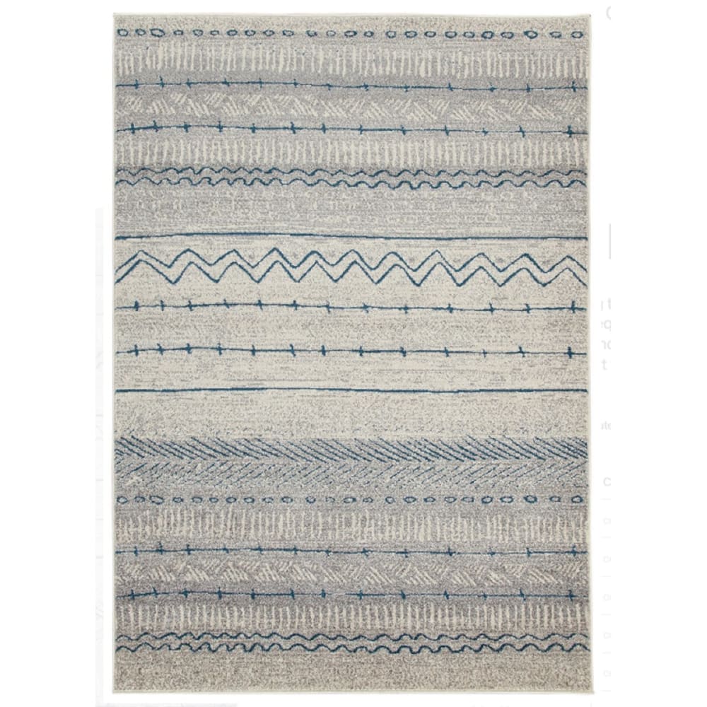 Tapis de salon moderne bleu 120x170 cm