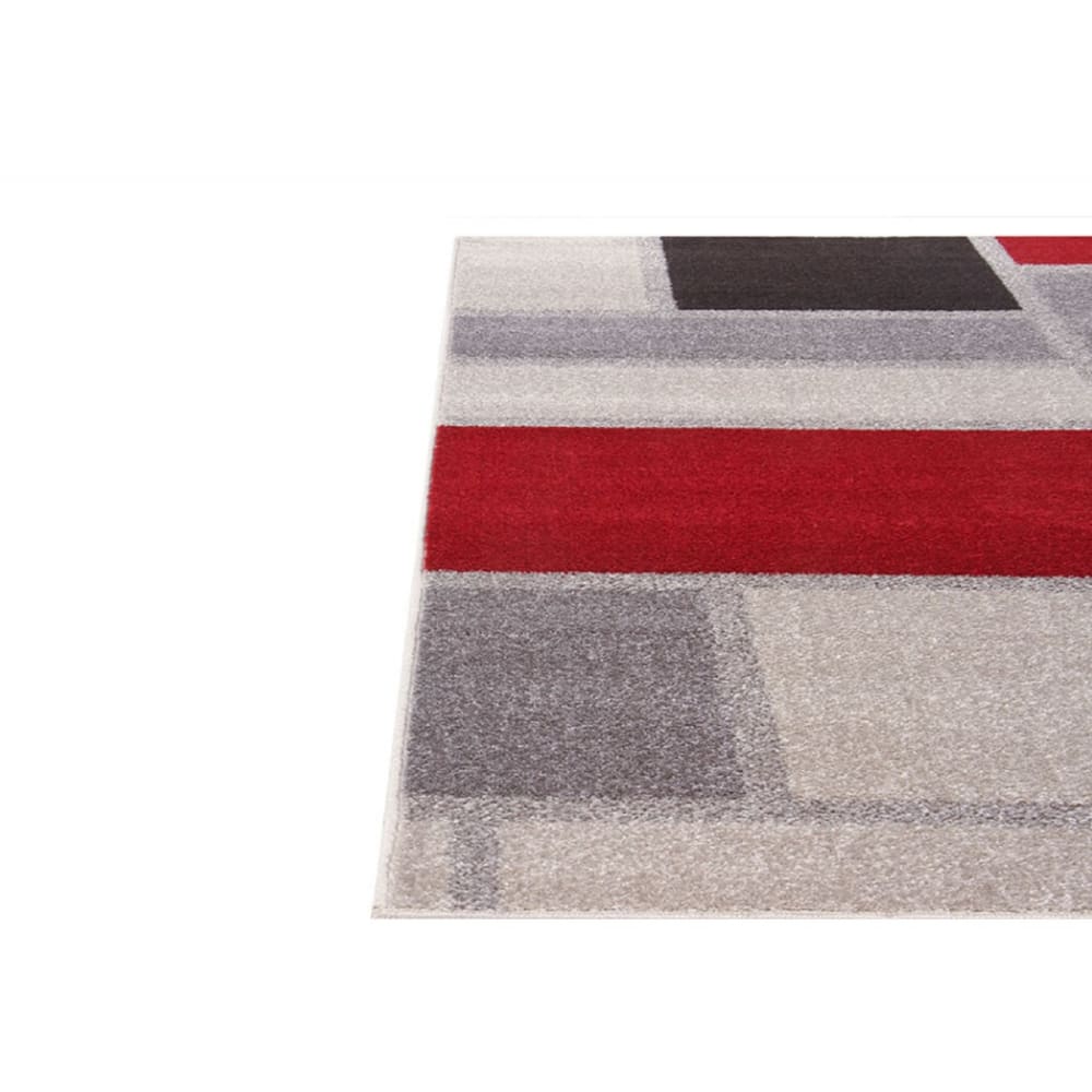 Tapis de salon moderne rouge 120x170 cm — vue 4