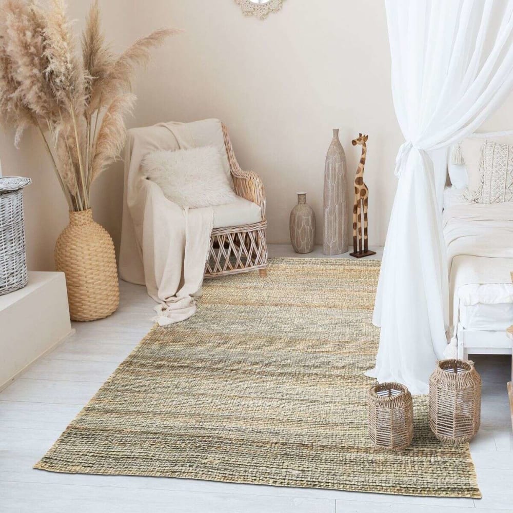 Tapis tressé en jute naturel 120x170 — vue 3