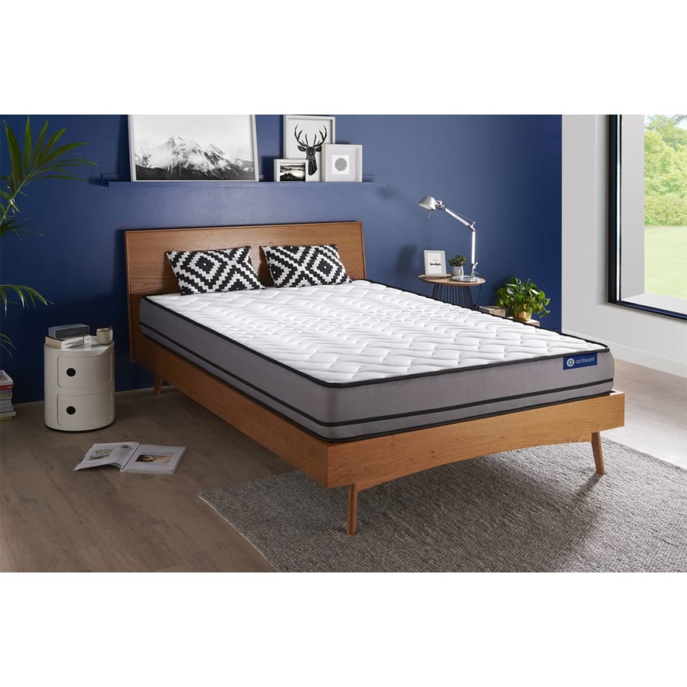 Actisom Matratze Taschenfederkern 160 x 200 cm, weiß, Härtegrad : Sehr fest style classic chic - Stoff