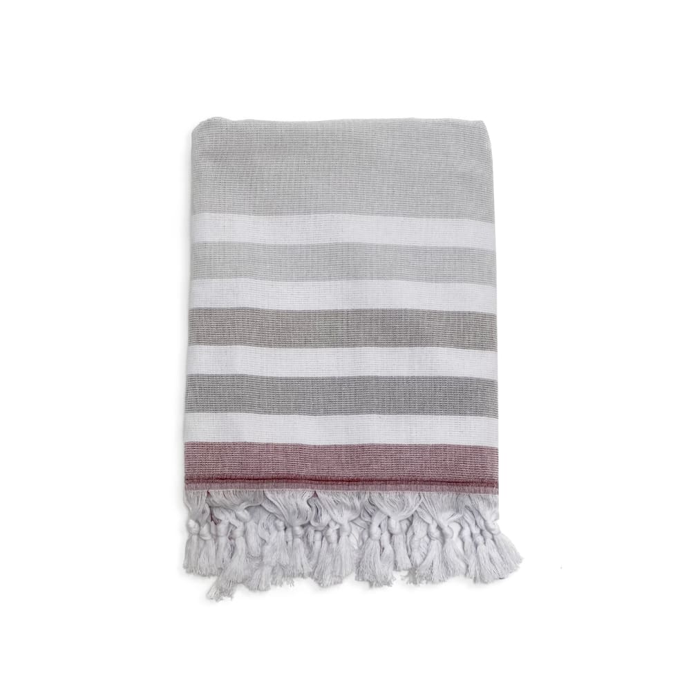 Fouta doublée éponge ''Zuma'' Mastic 90x160 340g/m²