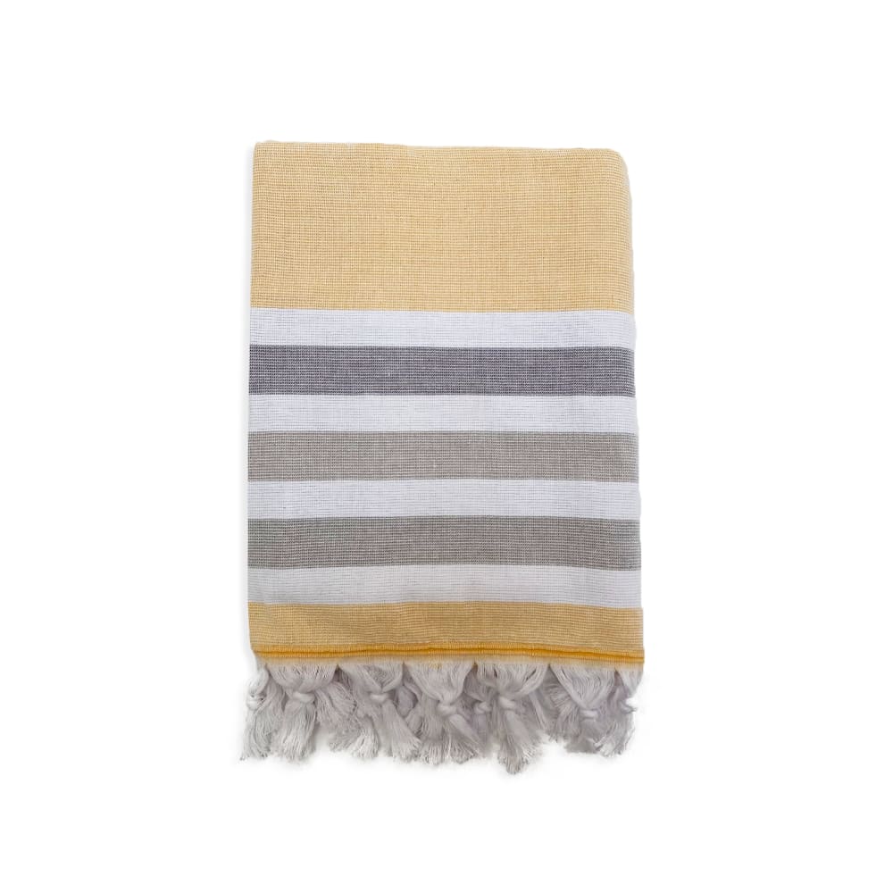 Fouta doublée éponge ''Zuma'' Safran 90x160 340g/m²