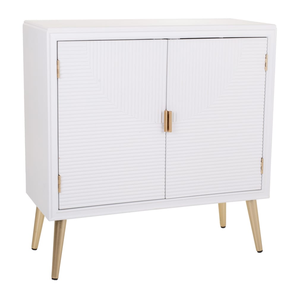 Recibidor-aparador de madera blanco 80x36,5x81,5