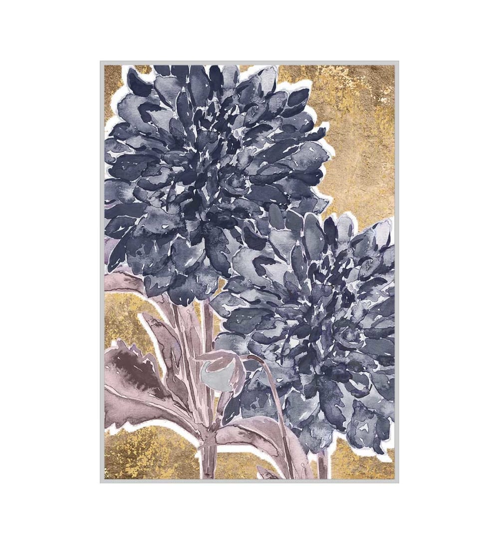 Tableau avec motif d'hortensias 82x122 cm