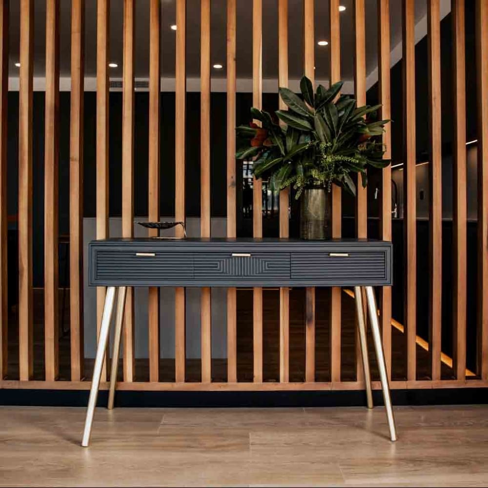 Console en gris foncé 120x41x78h