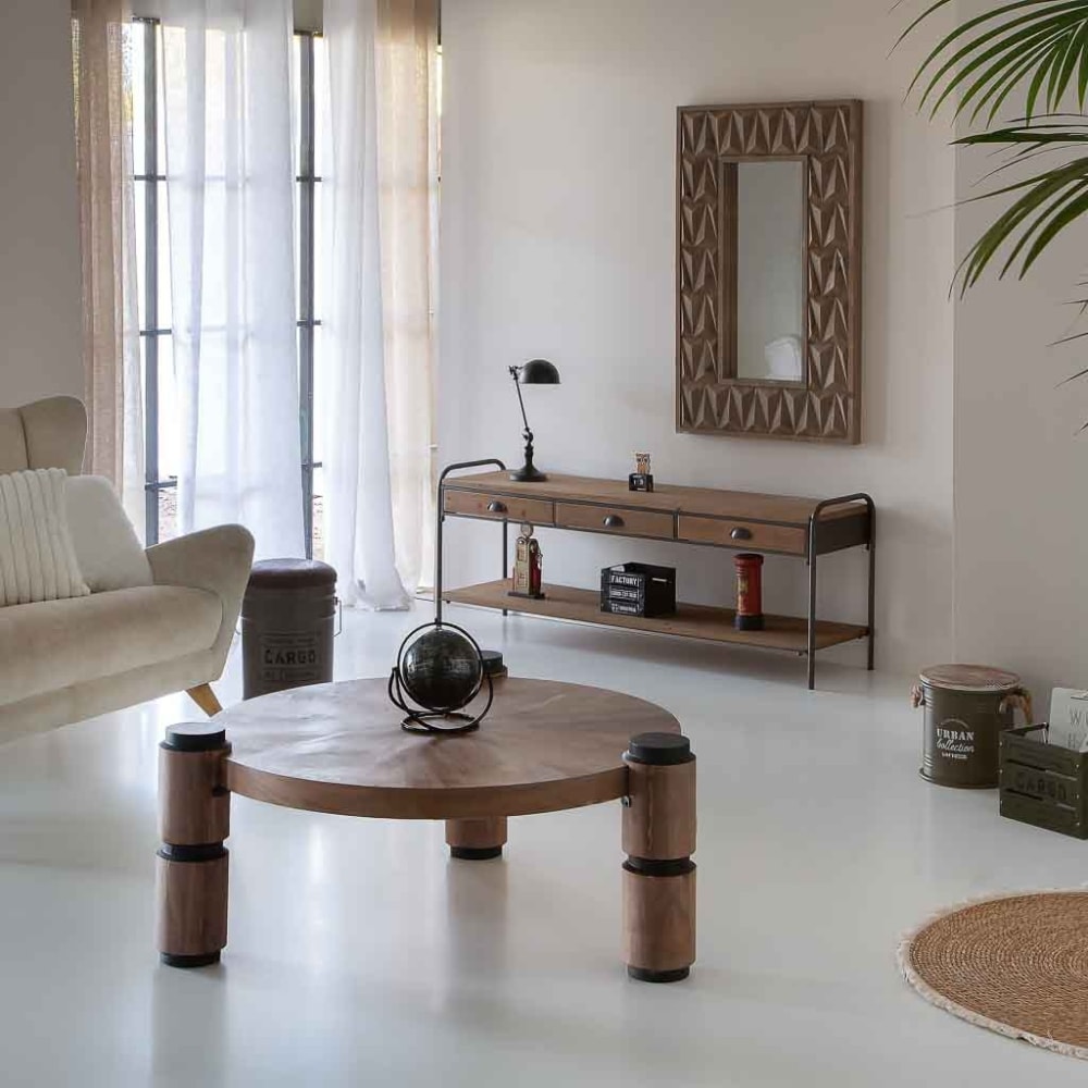 Espejo de madera marrón 68,5x6x108,5 - Maisons du Monde