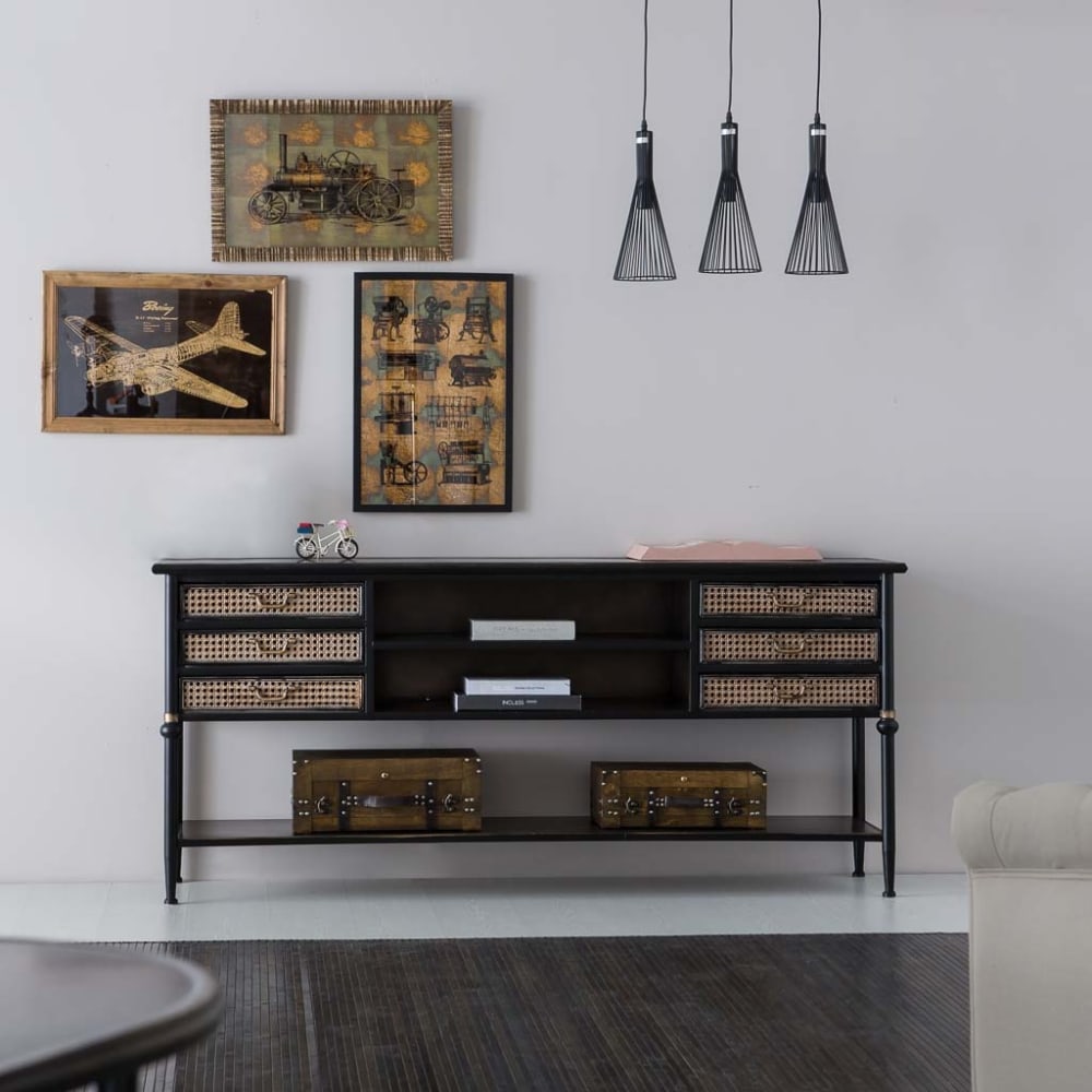 Cuadro madera acabado dorado 40x60x1,8h cm - Maisons du Monde