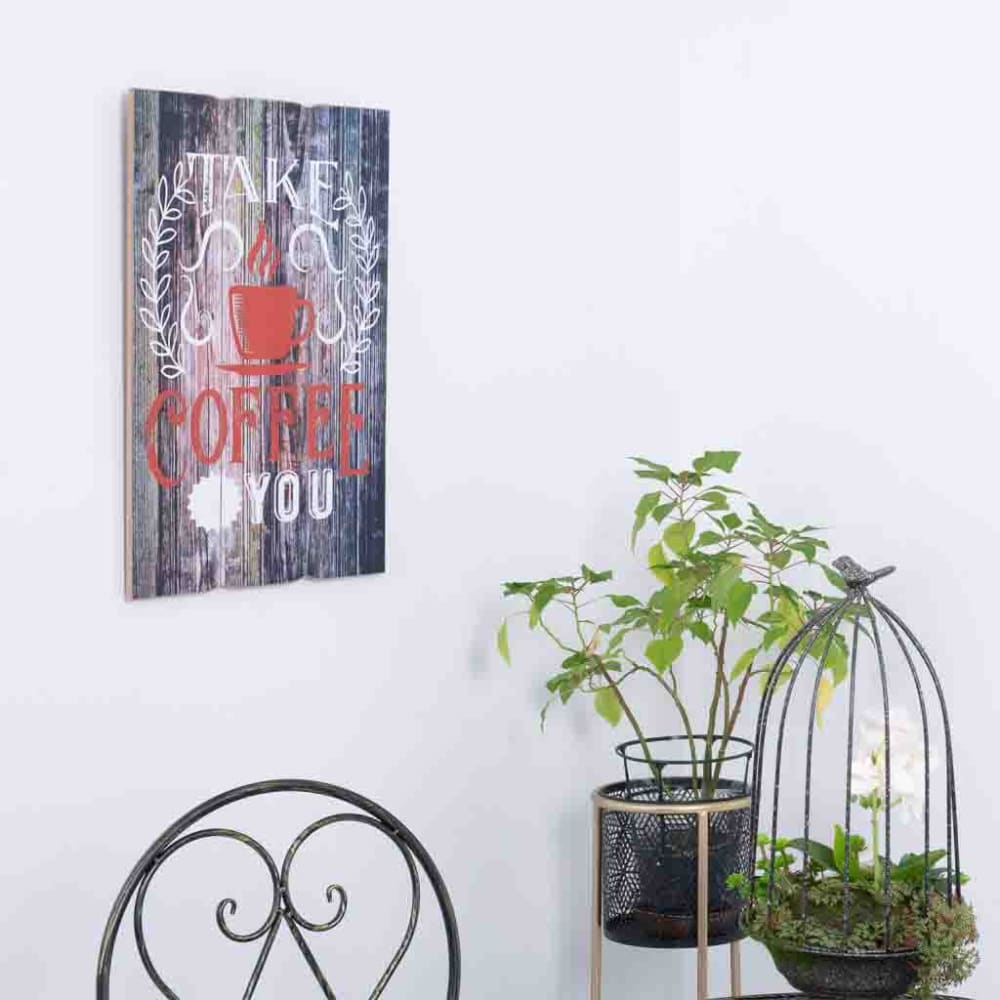 Cuadro de madera multicolor 40x60x1.8h cm - Maisons du Monde