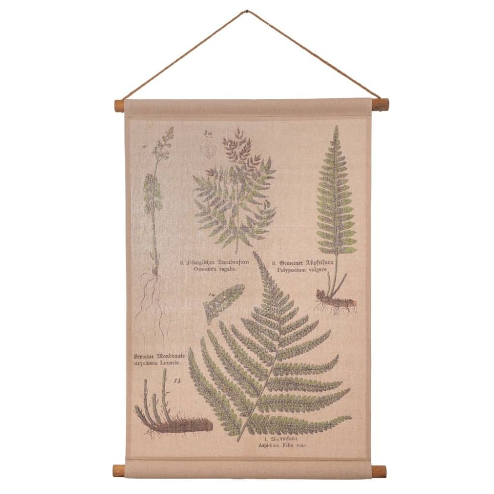 Lienzo pergamino de lino impreso multicolor 55x75x2,5h cm