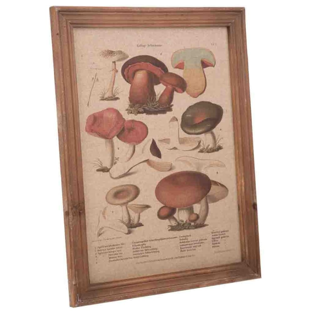 Cuadro madera y tela multicolor 33x43x1,8h cm