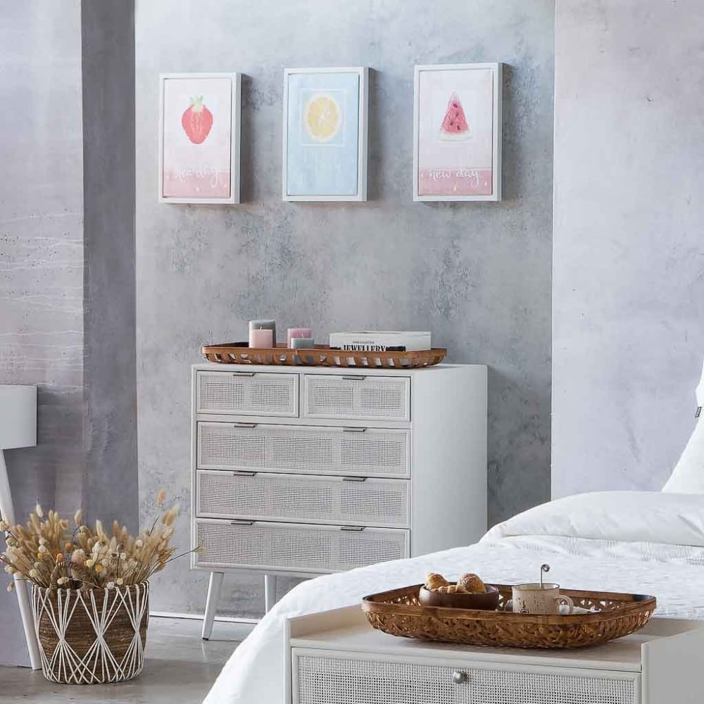 Cuadro de canvas impreso con marco multicolor 30x40x2,5 h cm - Maisons du Monde
