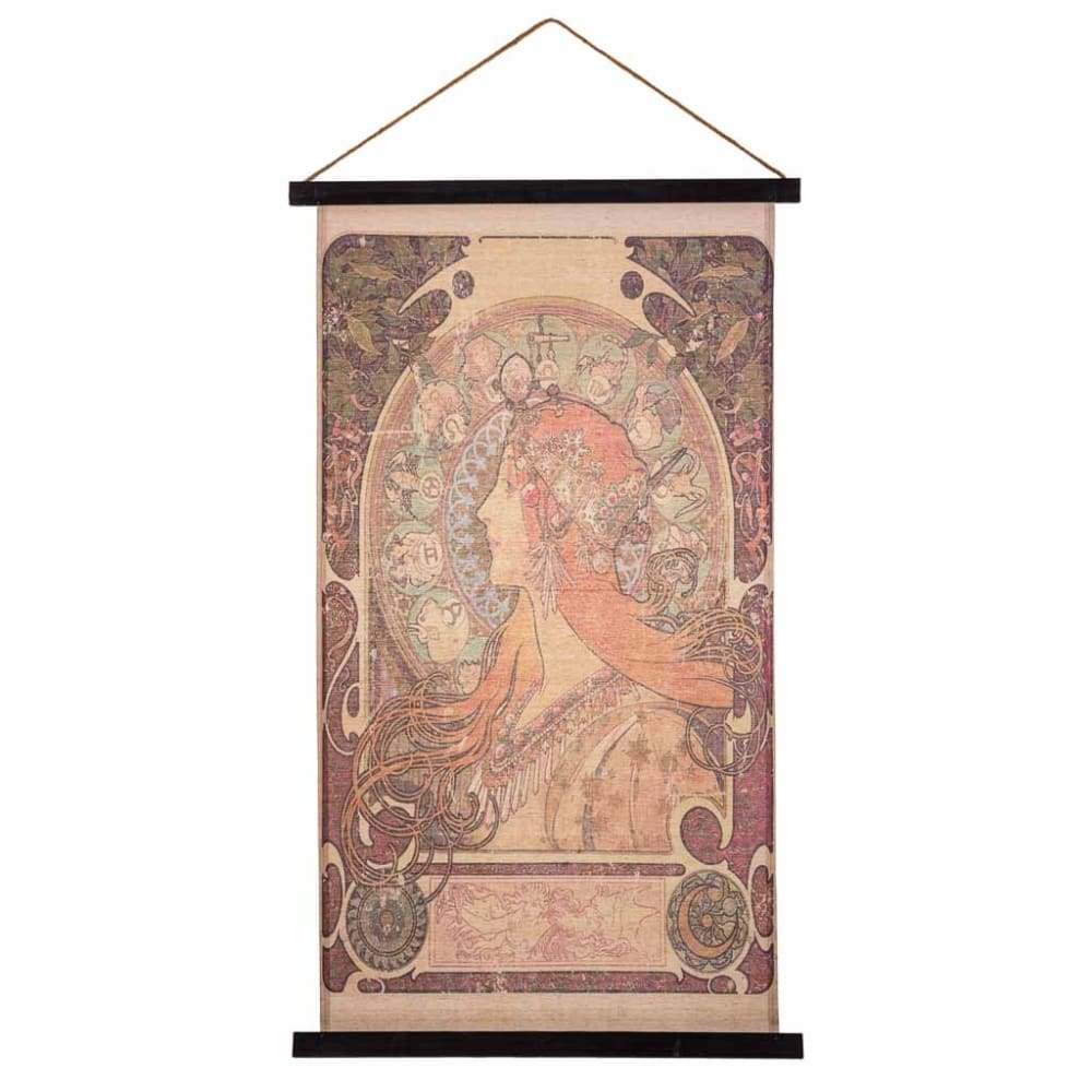 Lienzo pergamino de tela impresa multicolor 55x95x1,7h cm