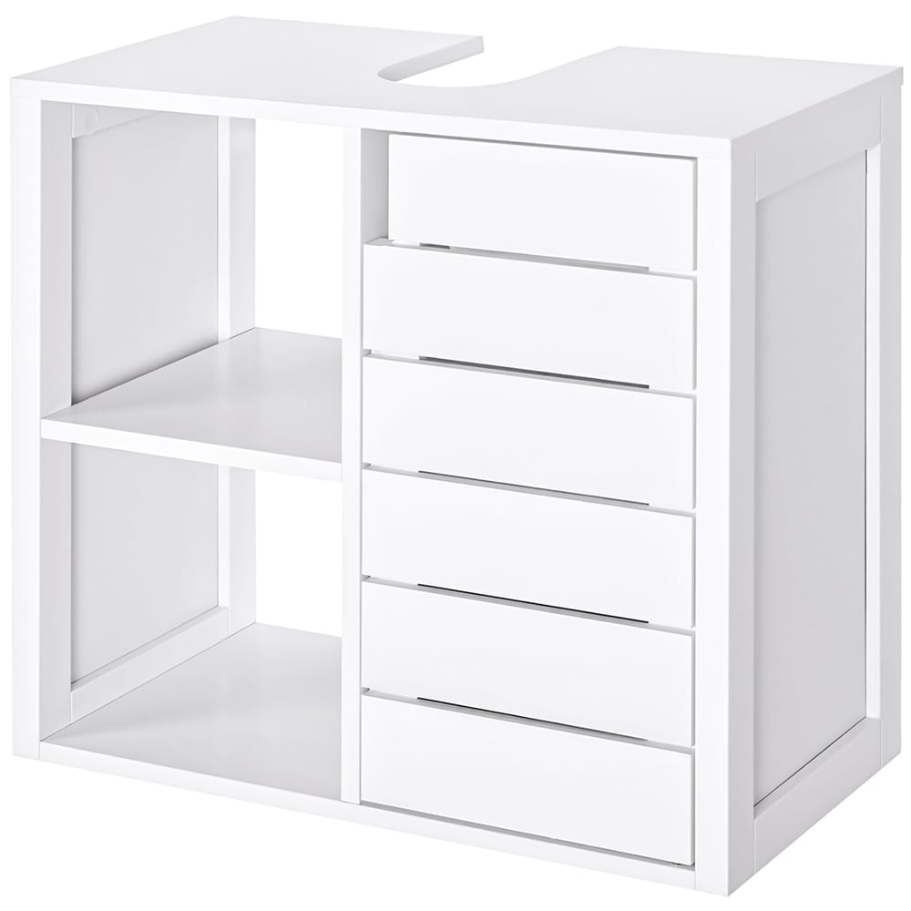 Armario bajo para lavabo 60x30x54 cm blanco