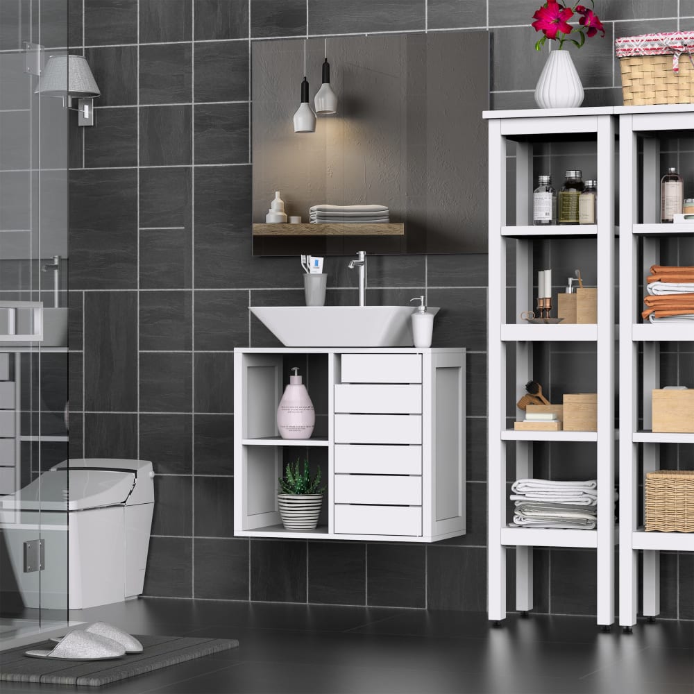 Armario bajo para lavabo 60x30x54 cm blanco - Maisons du Monde