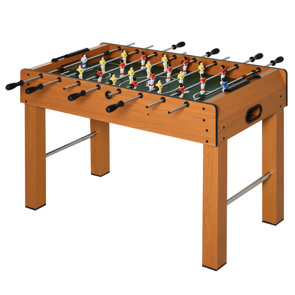Futbolín de madera 122x61x80,7cm madera natural