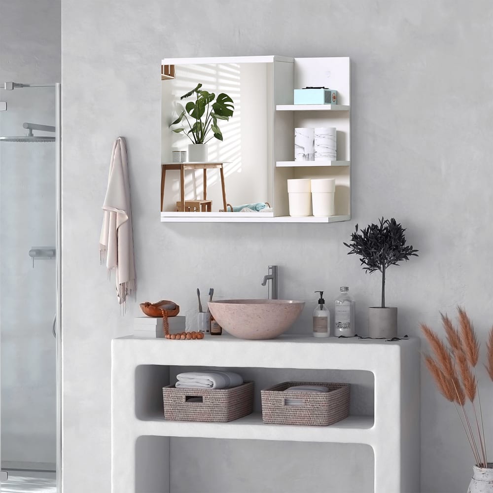 Armario baño con espejo 60x18x50 cm blanco - Maisons du Monde