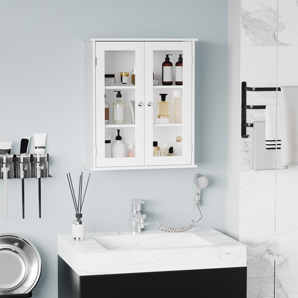 Armario de pared baño 55x20x65 cm blanco - Maisons du Monde