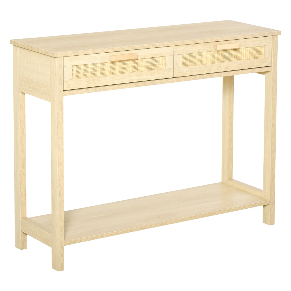 Mesa consola 100x30x76 cm natural