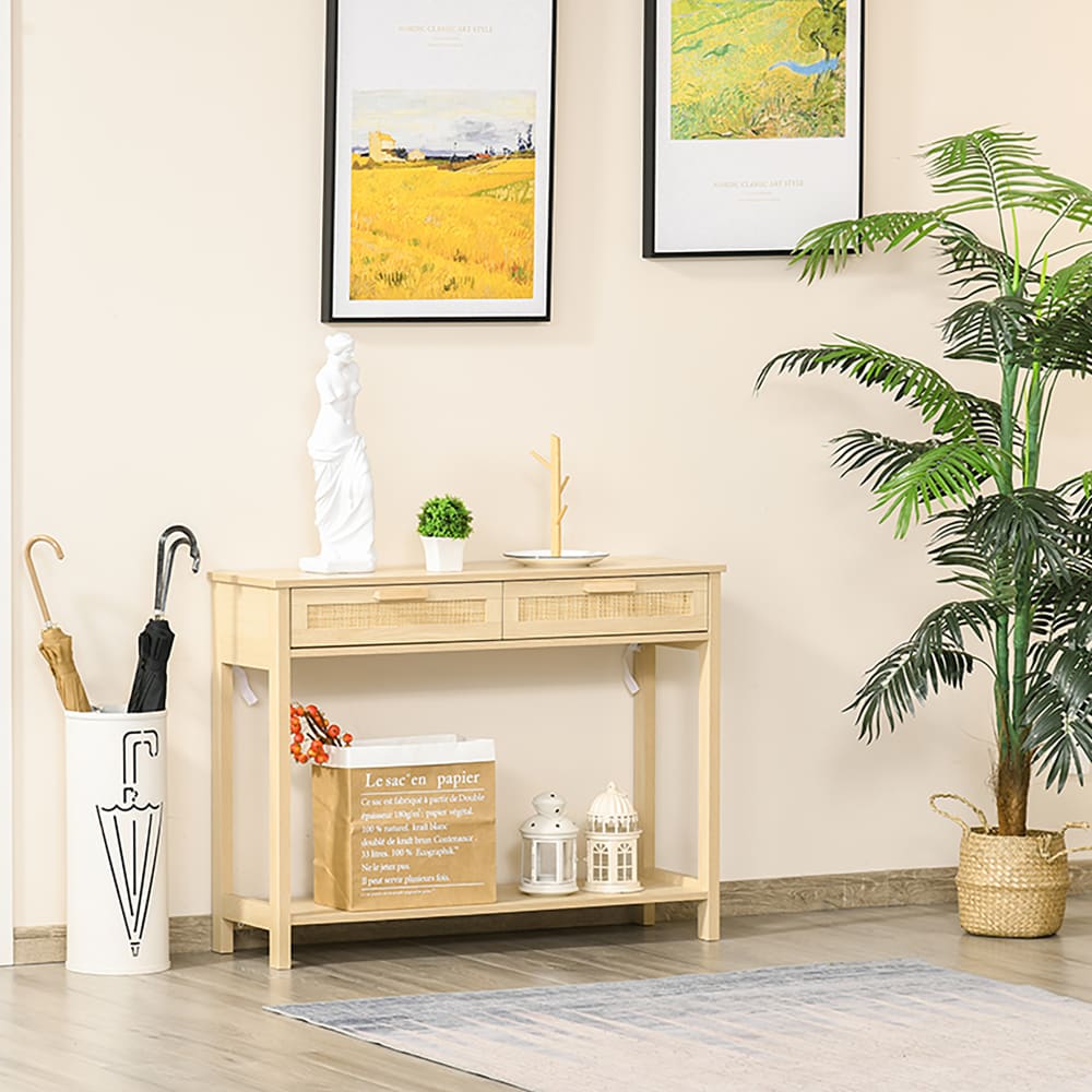 Mesa consola 100x30x76 cm natural - Maisons du Monde