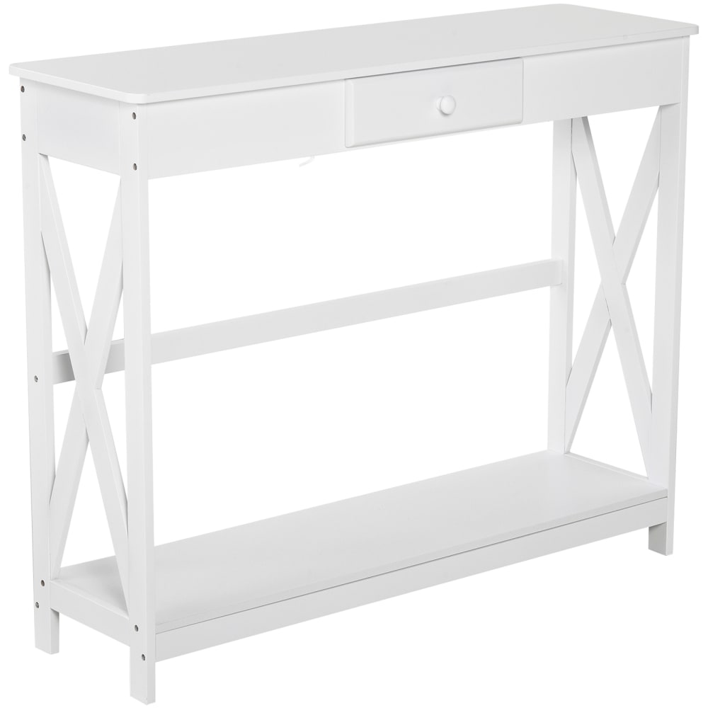 Mesa de consola 100x30x81cm blanco