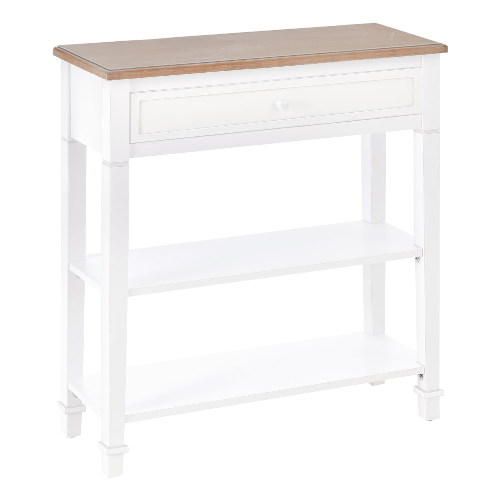Mesa de consola 75.6x27.5x80.5 cm blanco