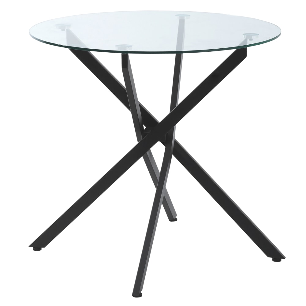 Mesa de comedor ø80x75 cm negro