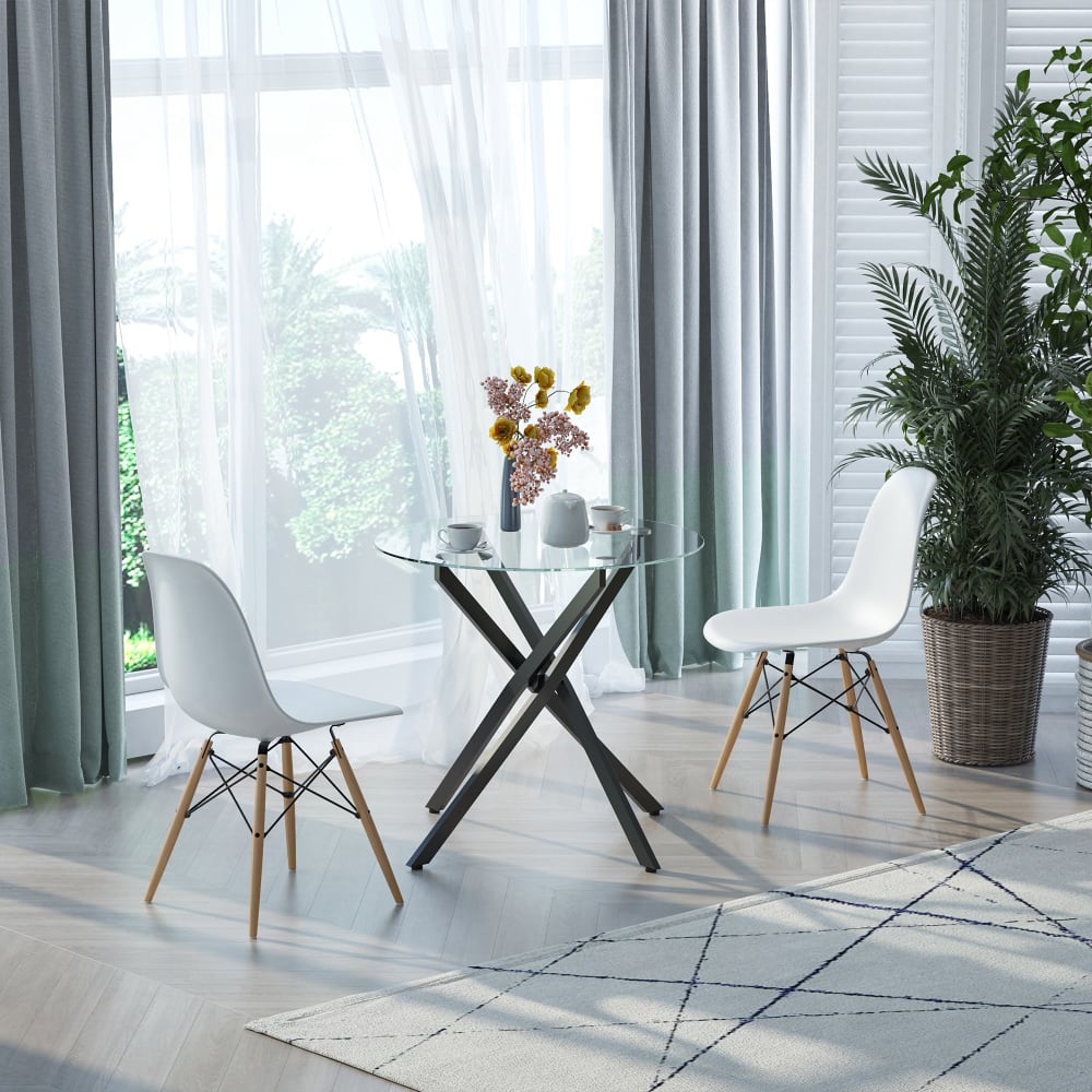 Mesa de comedor ø80x75 cm negro - Maisons du Monde
