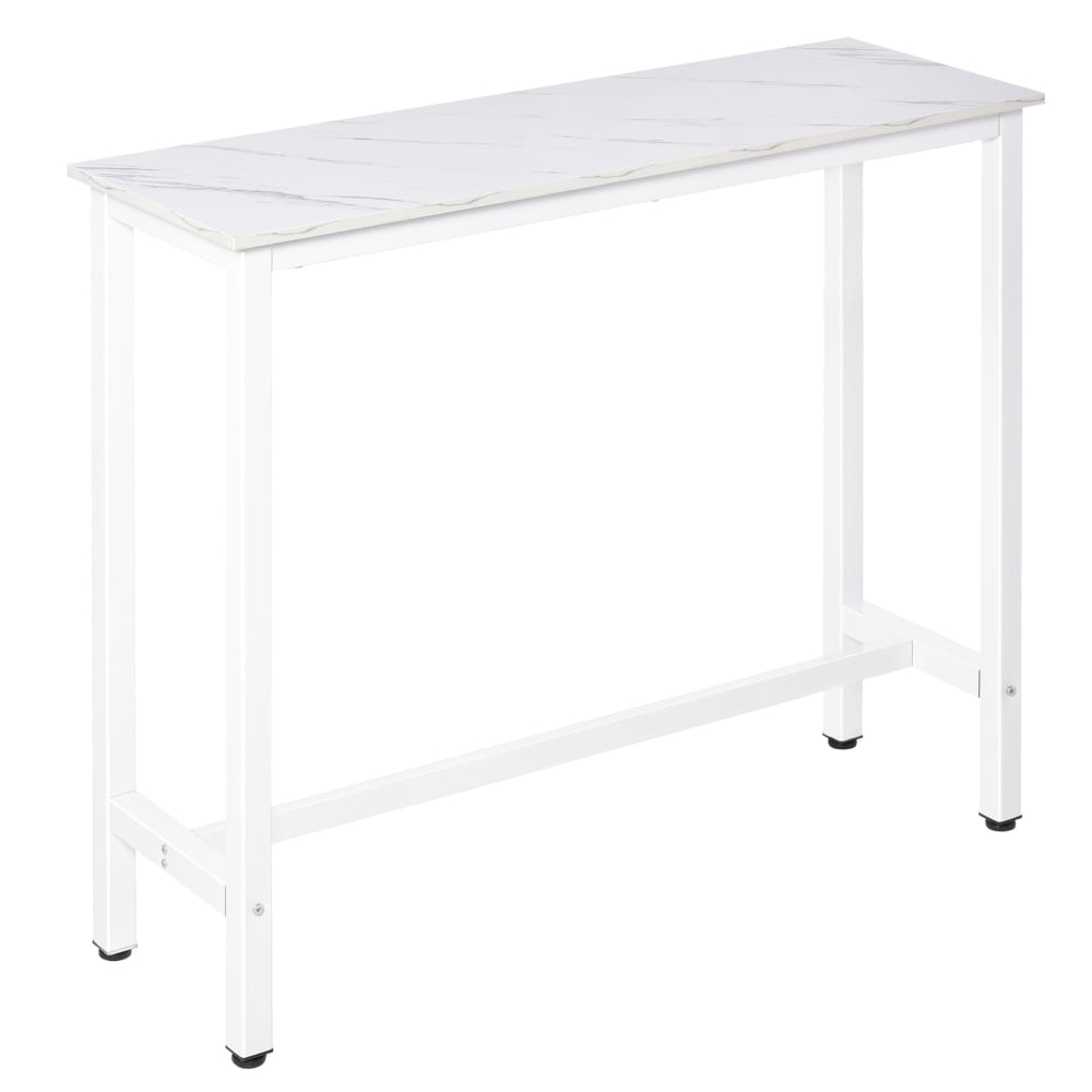 Mesa de bar 120x40x100 cm blanco