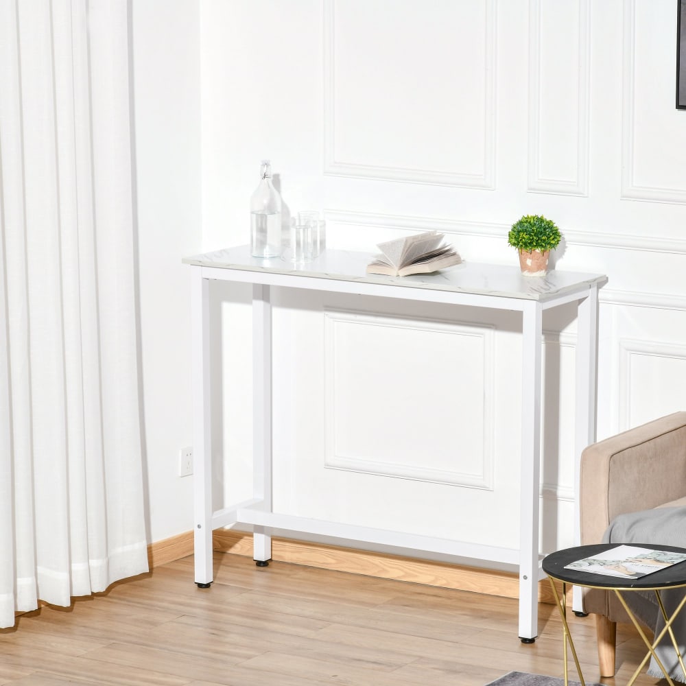 Mesa de bar 120x40x100 cm blanco - Maisons du Monde