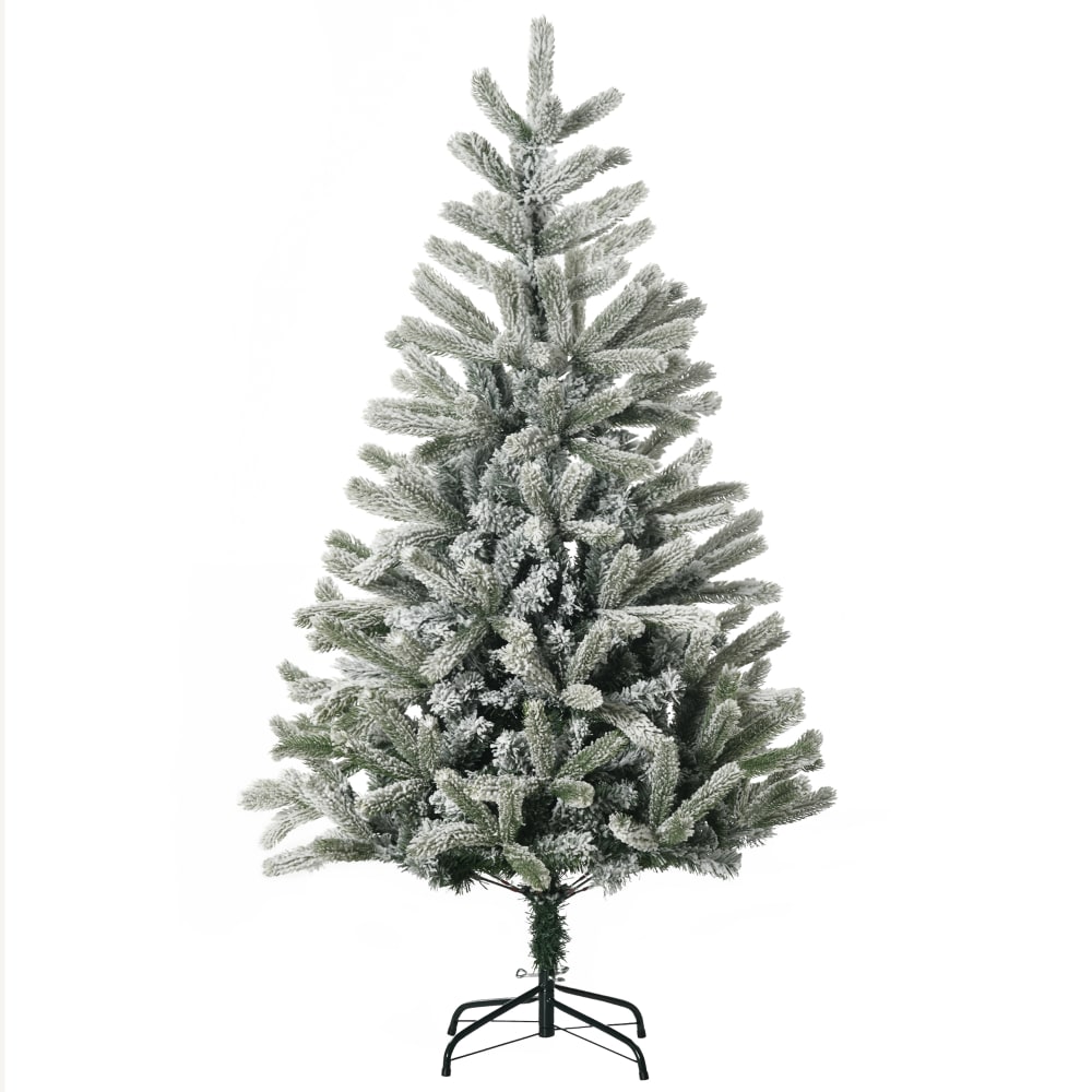Árbol de navidad ø90x150 cm verde y blanco