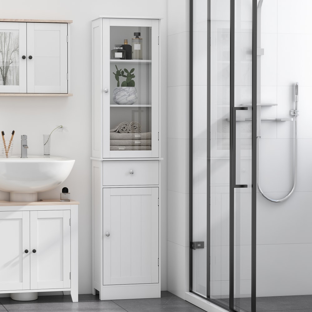 Armario alto para baño 40x27x171.5 cm blanco - Maisons du Monde