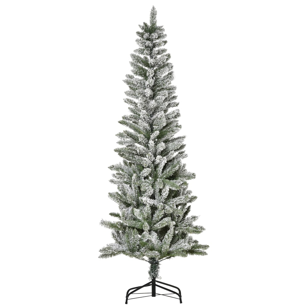 Árbol de Navidad Ø60x180 cm Verde y Blanco