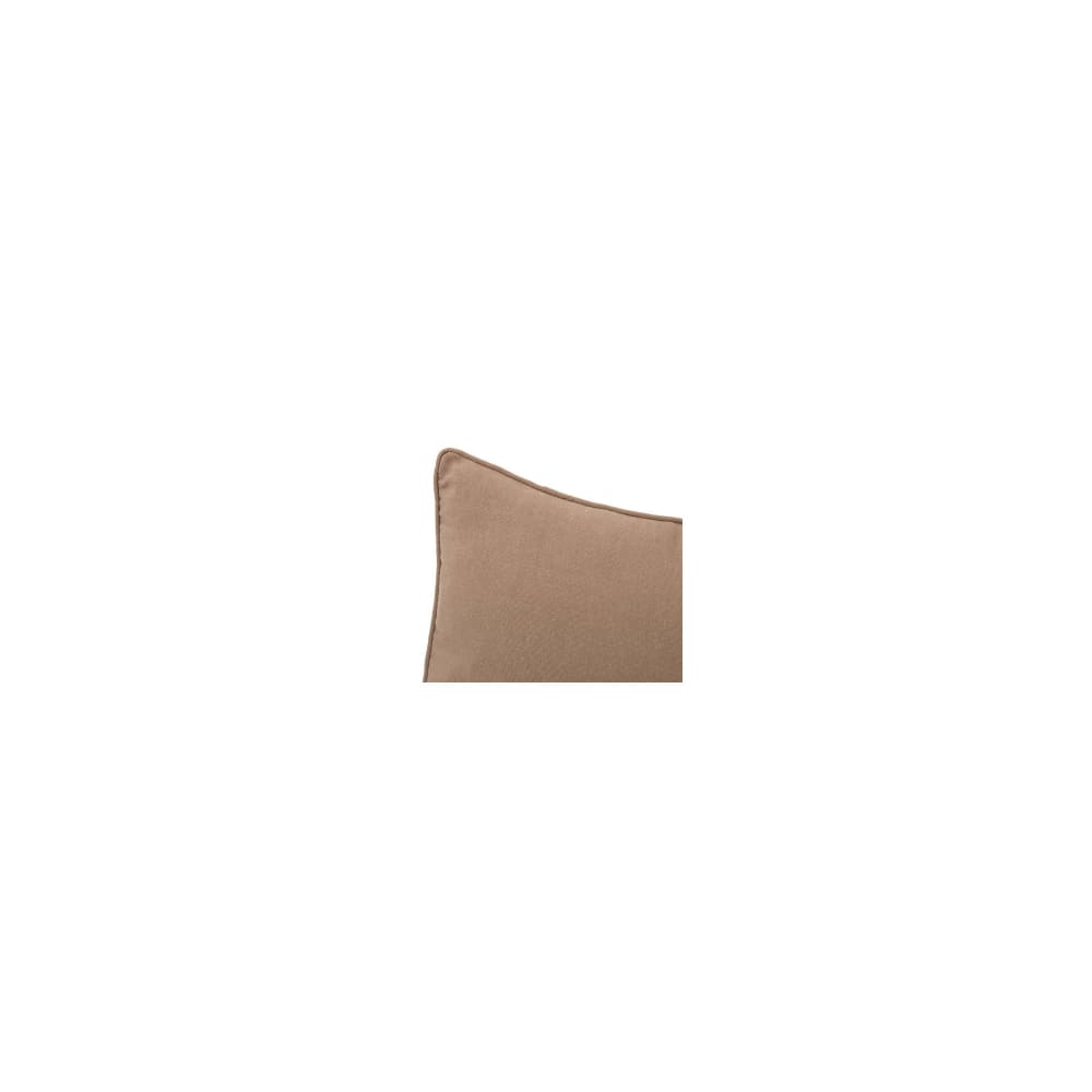 Coussin carré coton et polyester beige - 45x45cm — vue 4