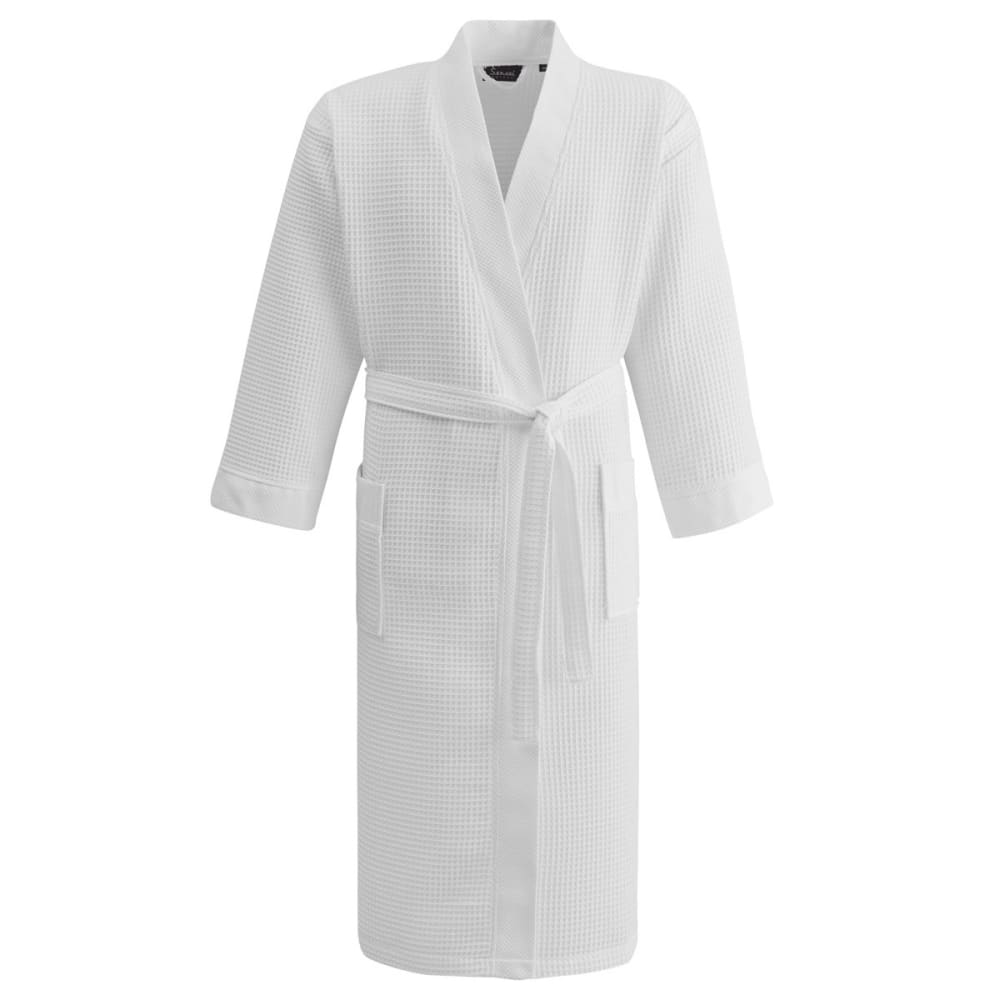 Ppeignoir nid d'abeille mixte blanc s