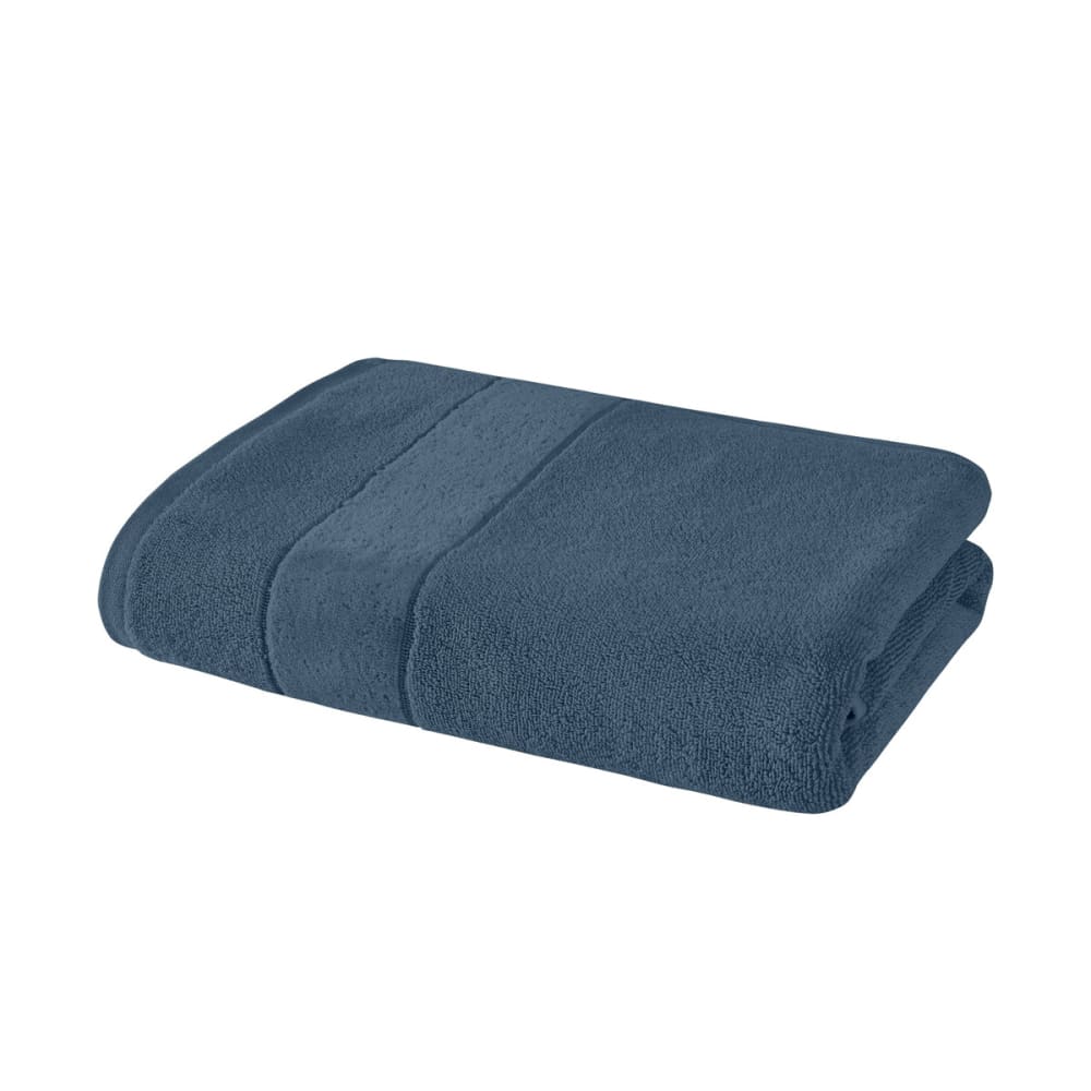 Ensemble de bain 4 pièces coton 650 g/m² denim - Maisons du Monde