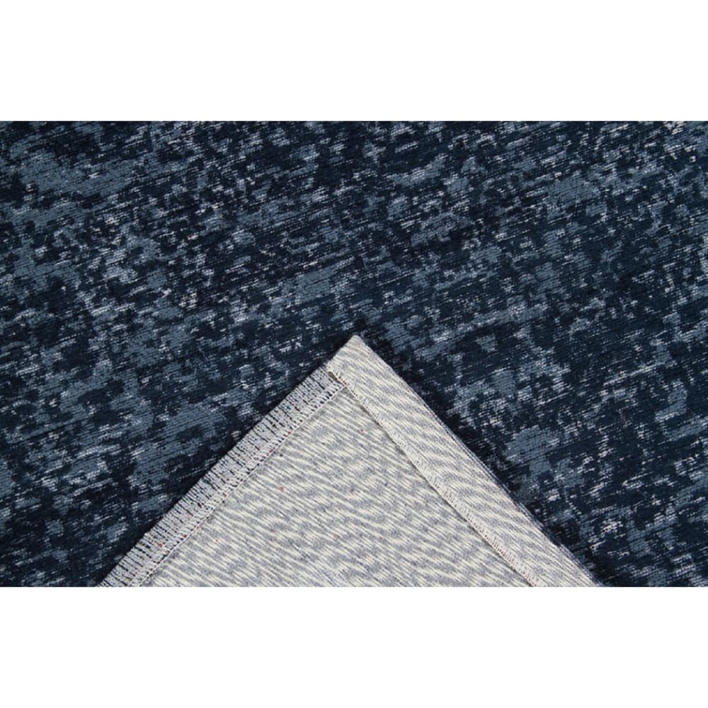 Tapis de salon en coton bleu 80x150 cm — vue 4