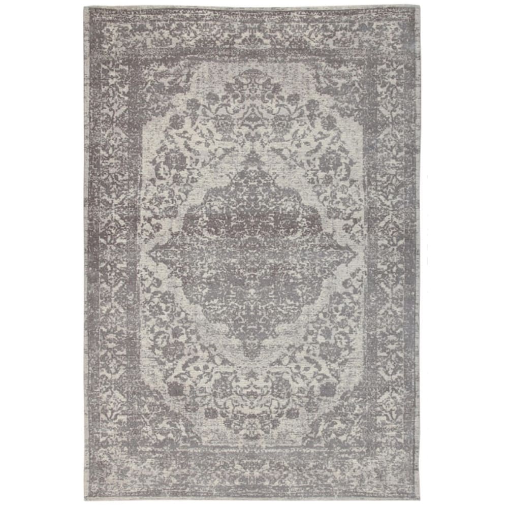 Tapis de salon en coton gris 140x200 cm