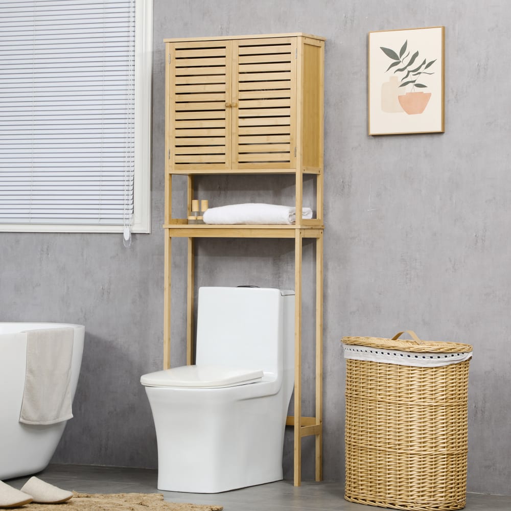 Mueble sobre inodoro 60x23x173 cm madera natural - Maisons du Monde