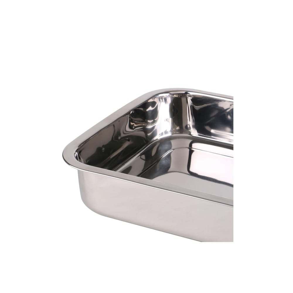 Plat à lasagne inox avec poignées - 38x27.5x6.5cm - Maisons du Monde