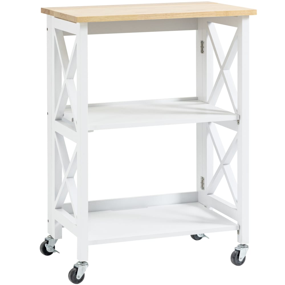 Carrito de cocina 60x40x84 cm blanco