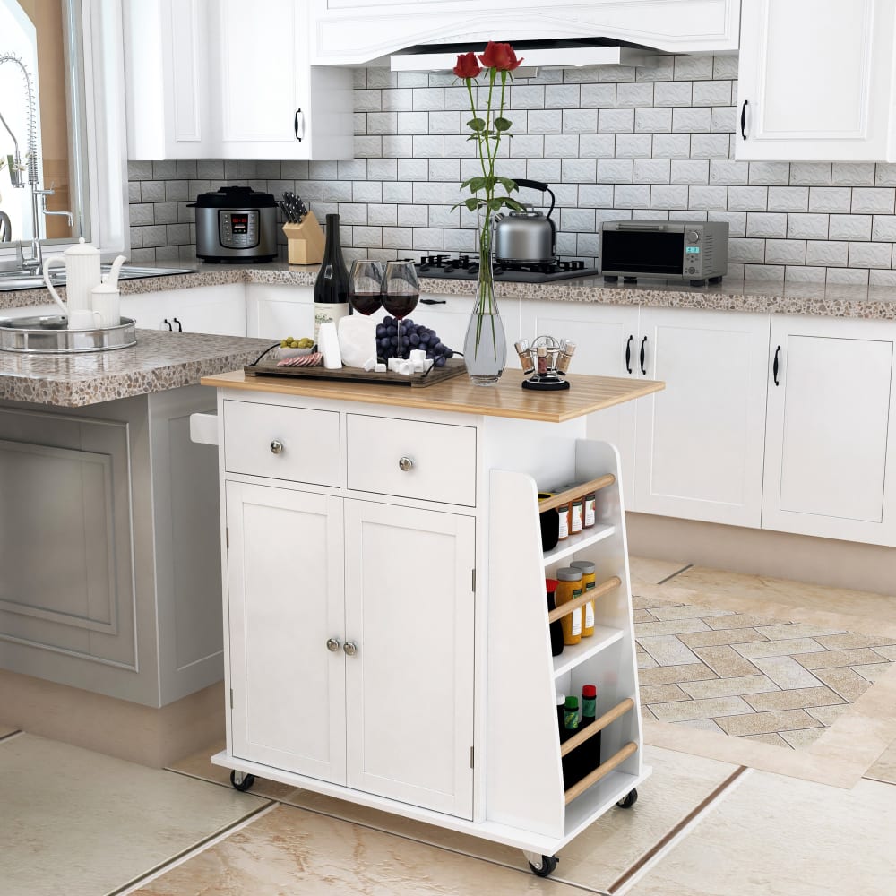 Carro de cocina 89x45x89.5 cm blanco - Maisons du Monde