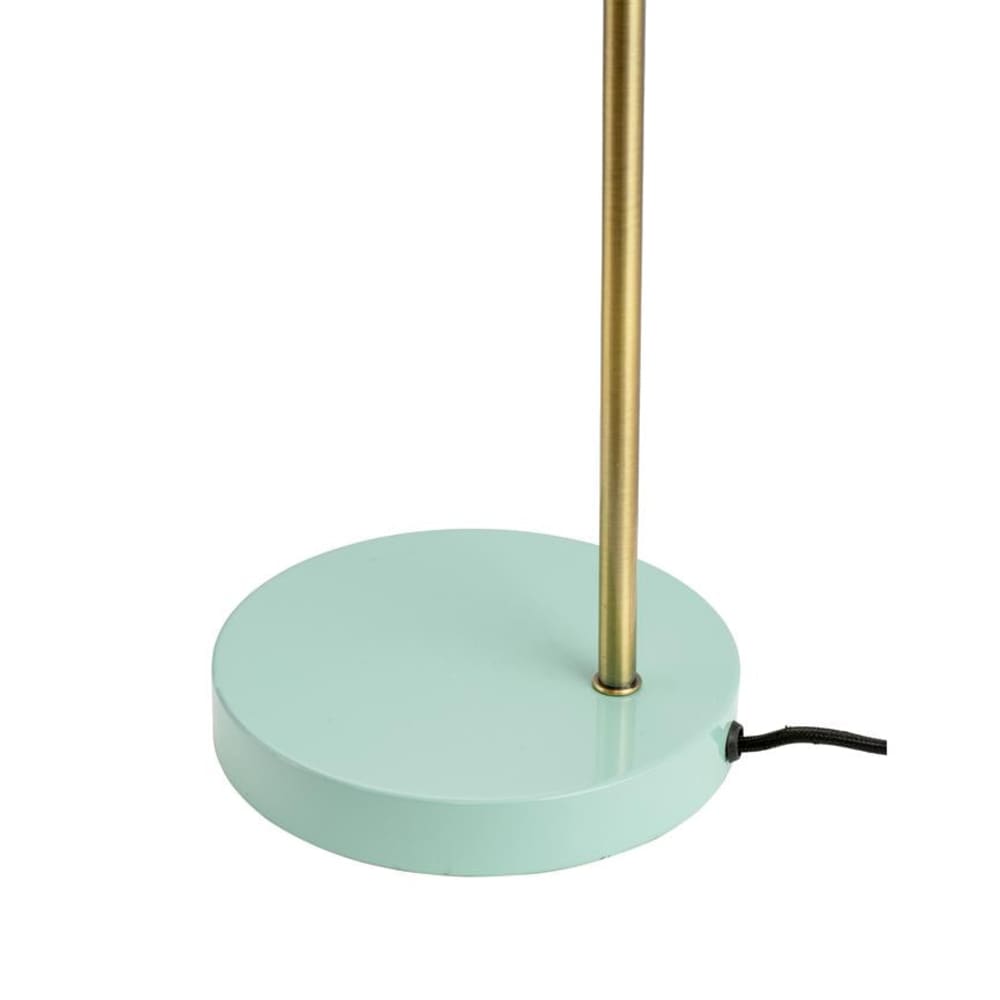 Lampe à poser en métal jaune curry laiton turquoise — vue 4
