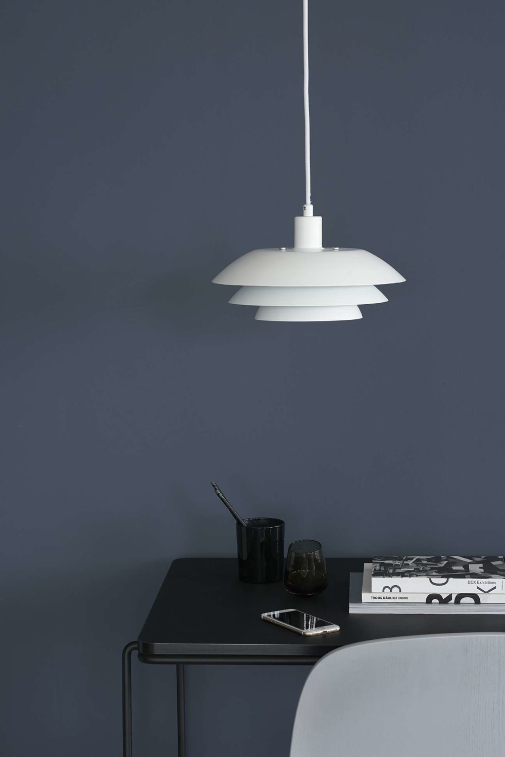 Suspension en métal blanc mat - Maisons du Monde