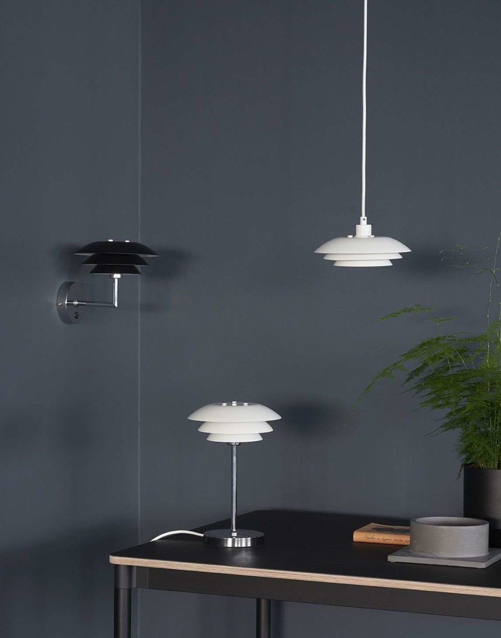 Suspension en métal blanc mat - Maisons du Monde